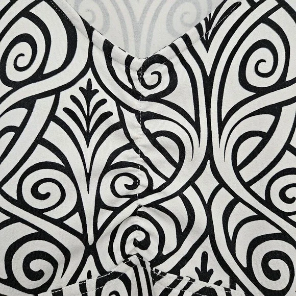 Title Nine Black and White Sheath Midi Dress V-Neck - Picture 4 of 10